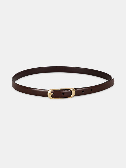 Center-Pin Buckle Ladies Belt LBSB-2213 G Brown