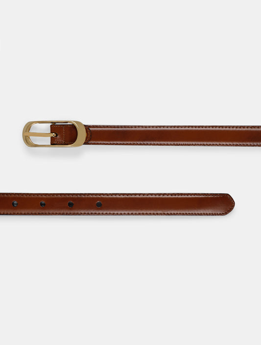 Center-Pin Buckle Ladies Belt LBSB-2213 G Tan