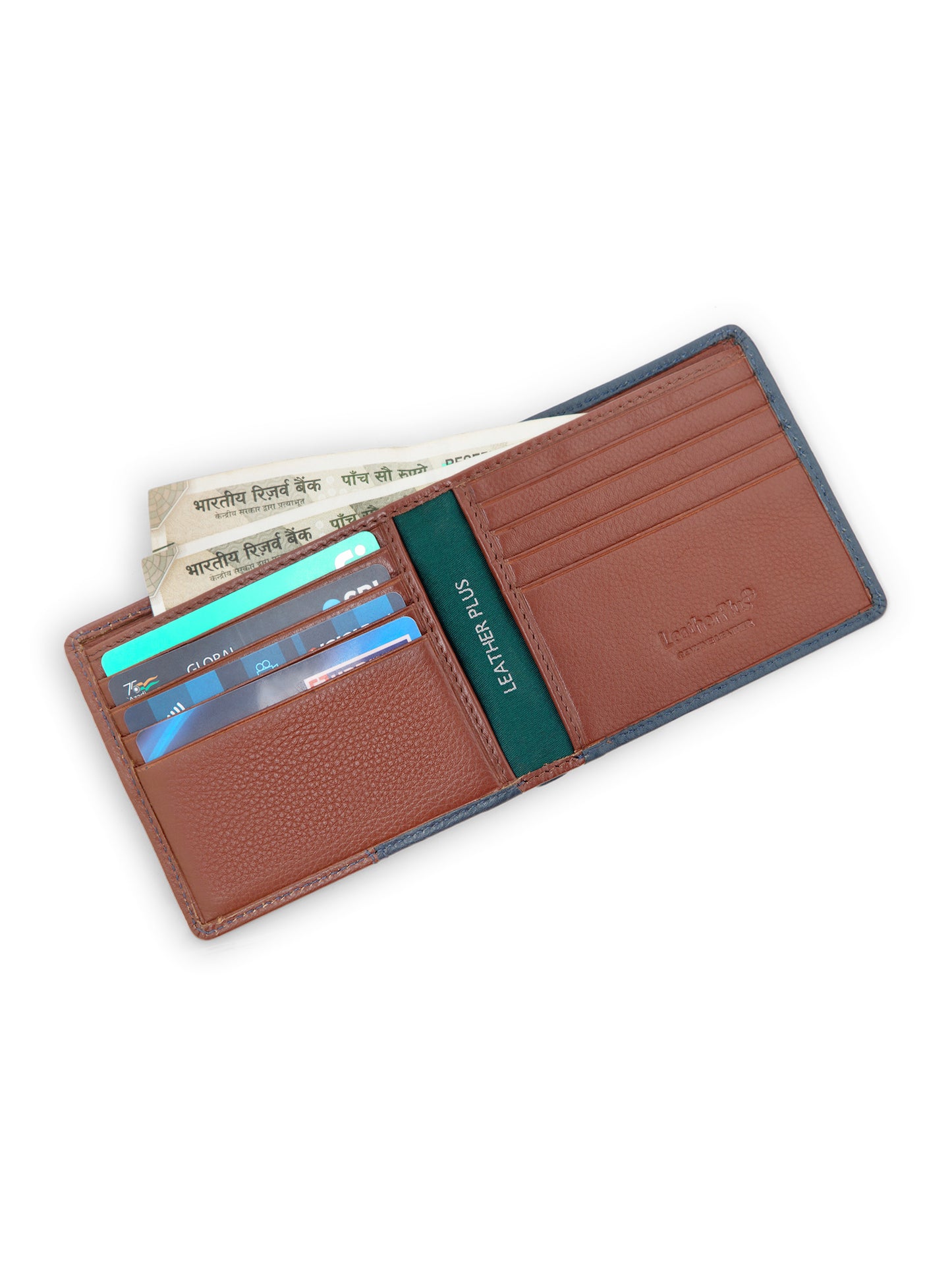 Men Wallet ET-3005 Navy & Tan