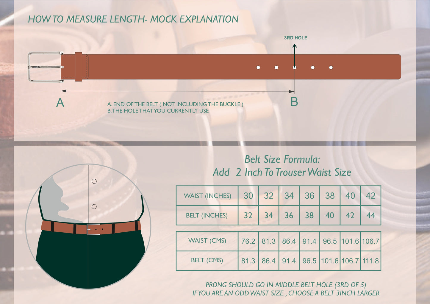 Smart Formal Men Belt BS-026 Tan