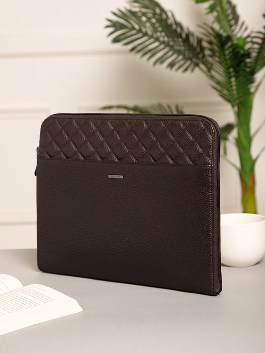Quilted Leather Laptop Sleeve SV16-7002