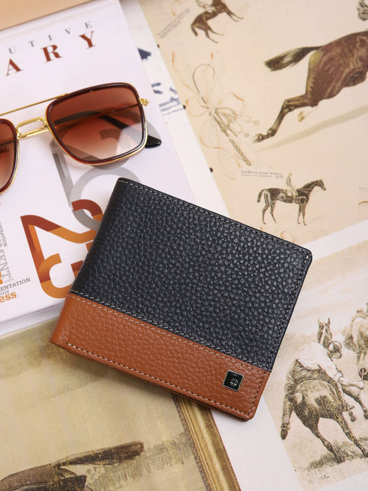 Men Wallet ET-4003 Navy & Tan