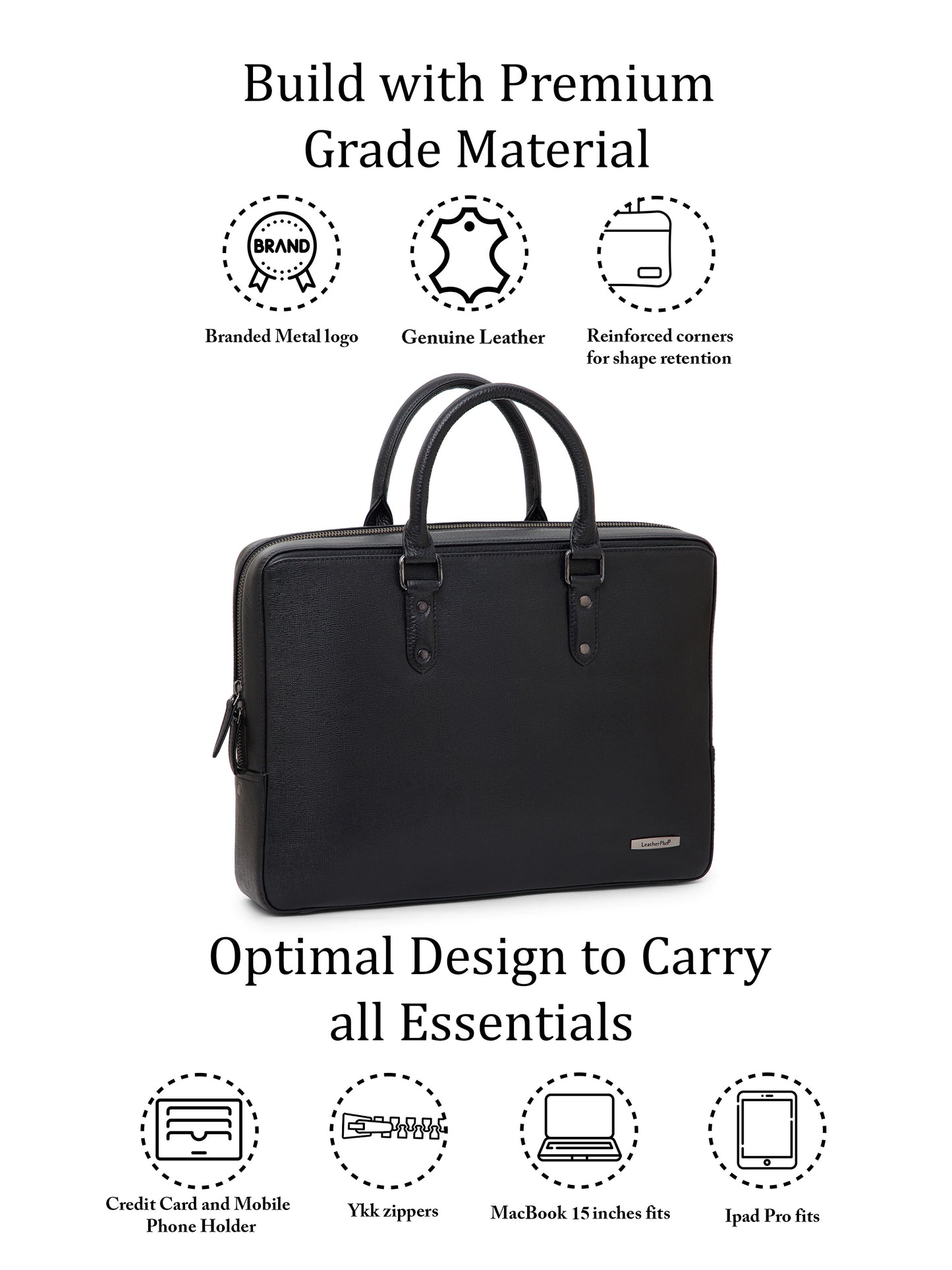 Saffiano Leather Laptop Bag LT16-4002