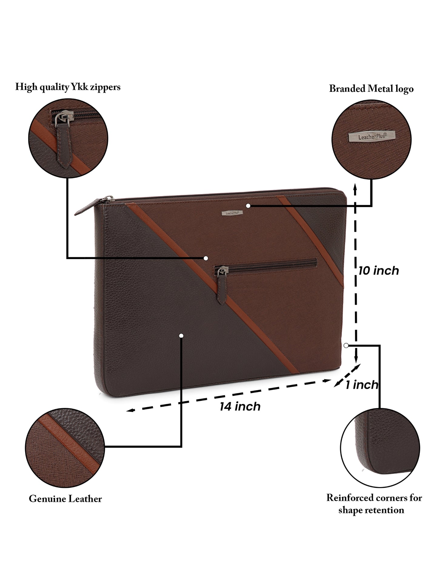 Variegated Leather Laptop Sleeve SV16-8001