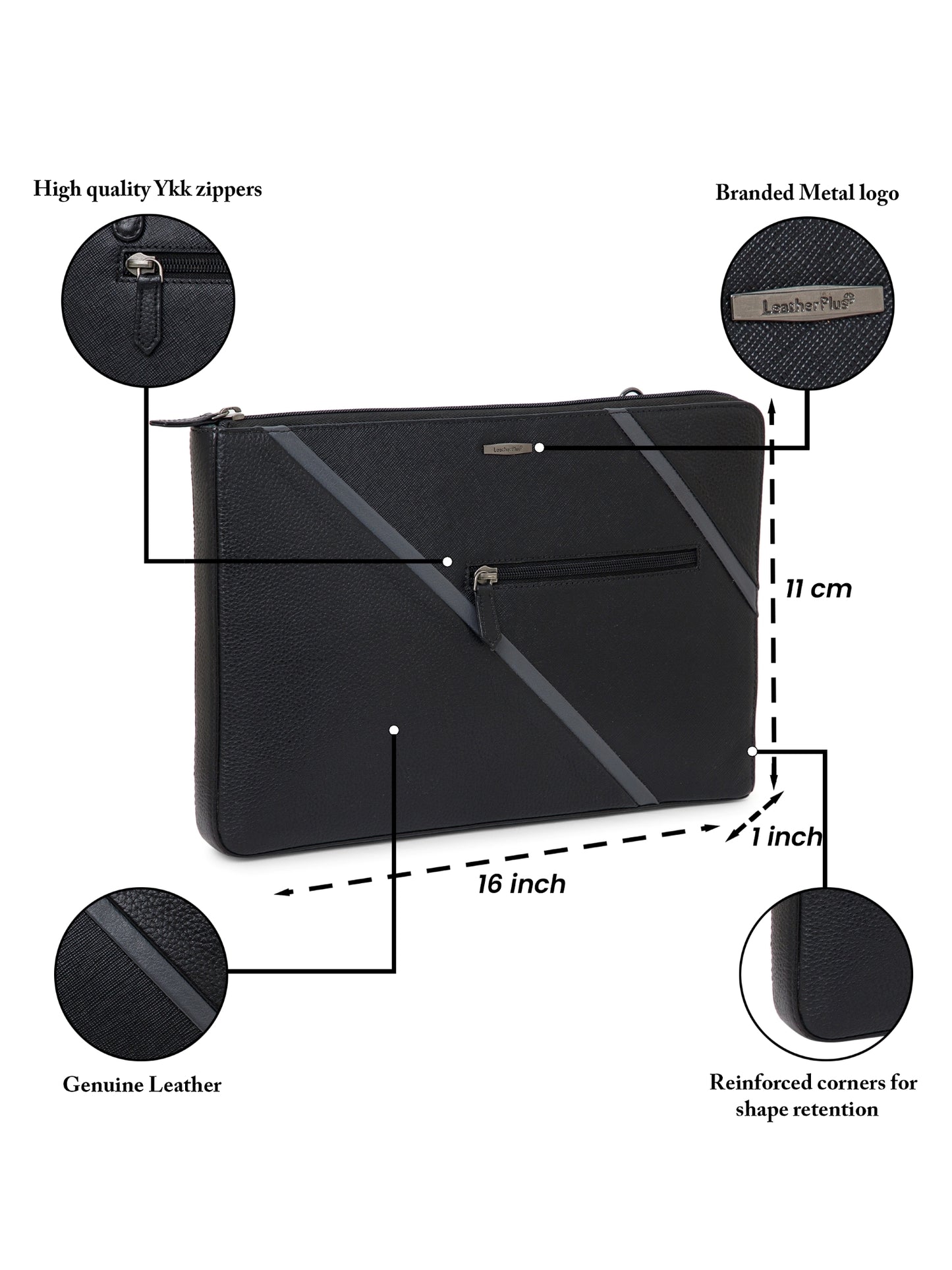 Variegated Leather Laptop Sleeve SV16-8001