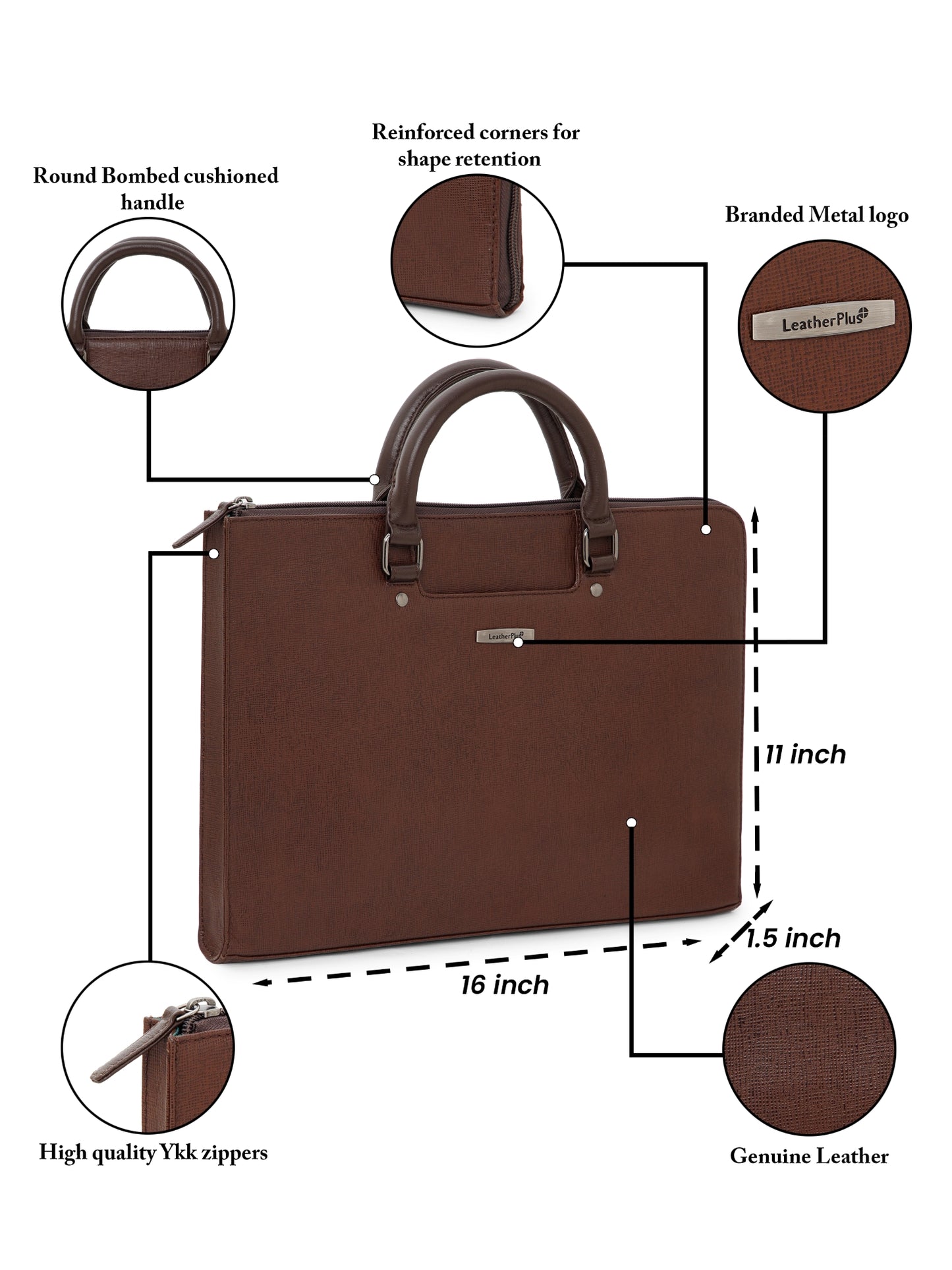 Saffiano Leather Laptop Sleeve SV16-8002