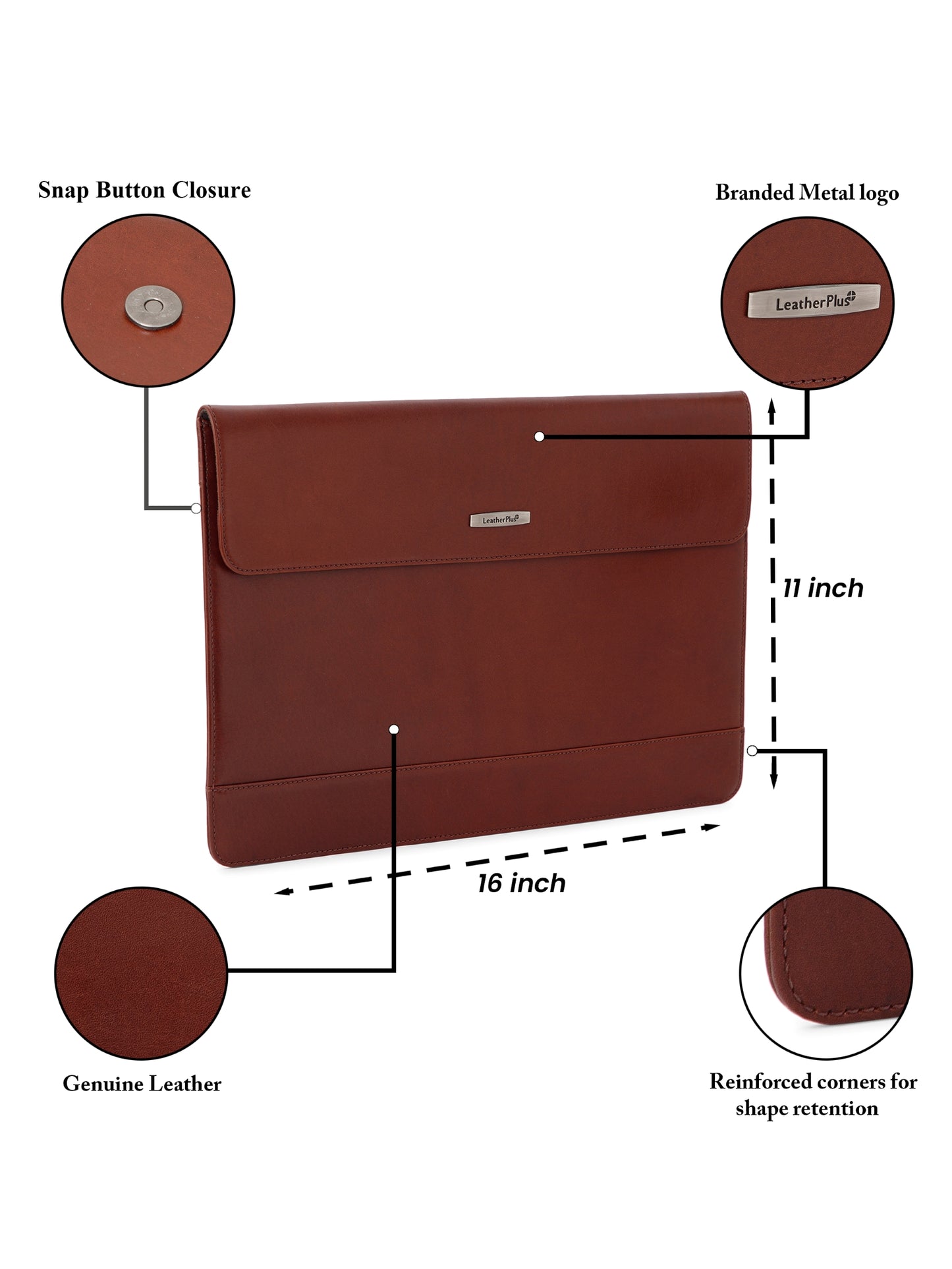 The Slender Leather Laptop Sleeve SV16-7005