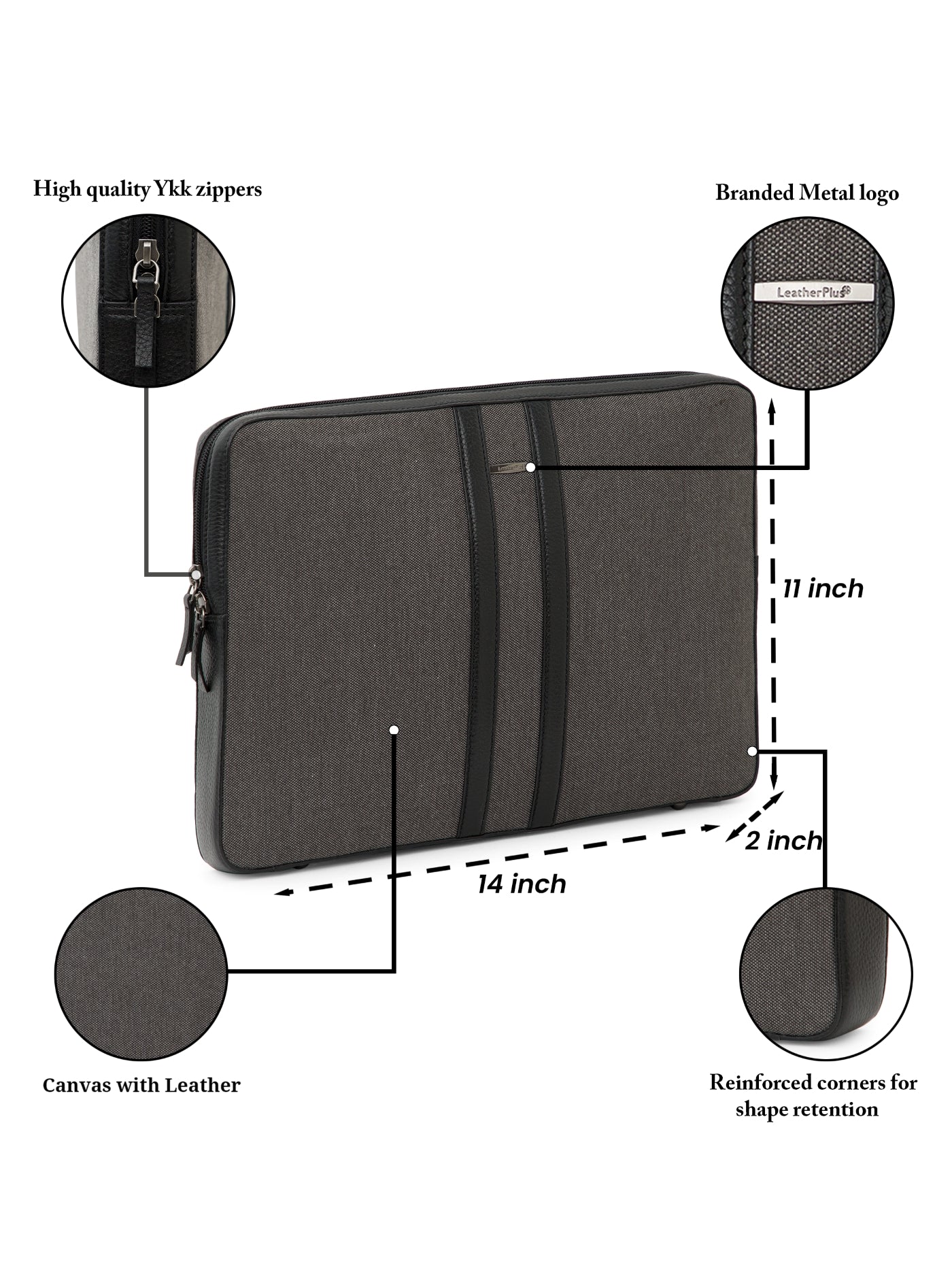 The Sentinel Weave Leather Laptop Sleeve SV16-5001