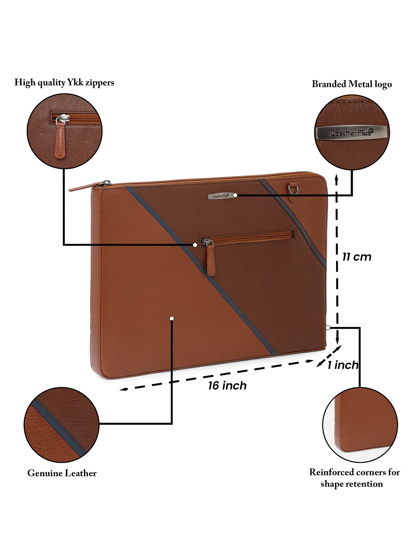 Variegated Leather Laptop Sleeve SV16-8001