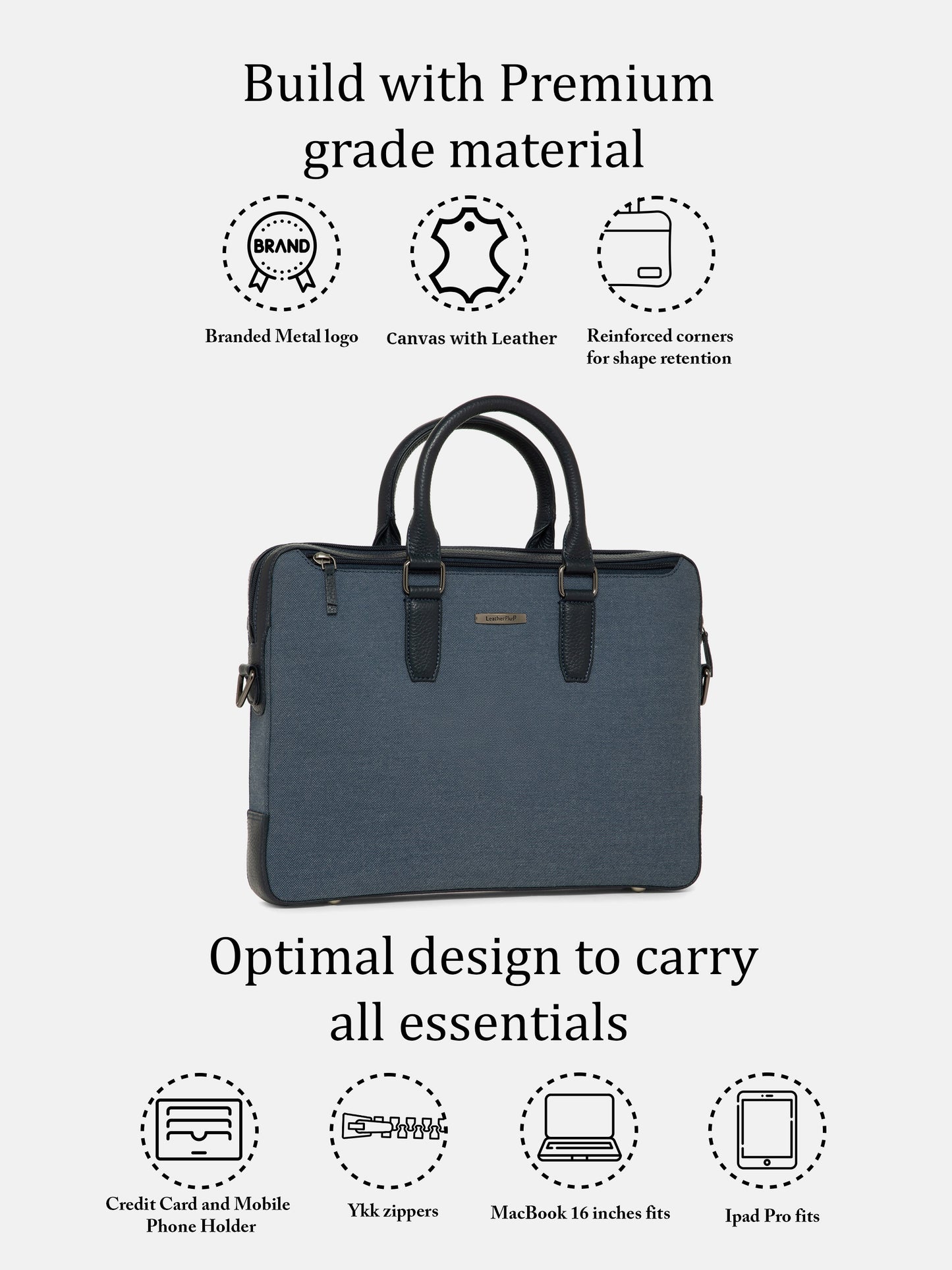 Leather Laptop Bag LT16-1001