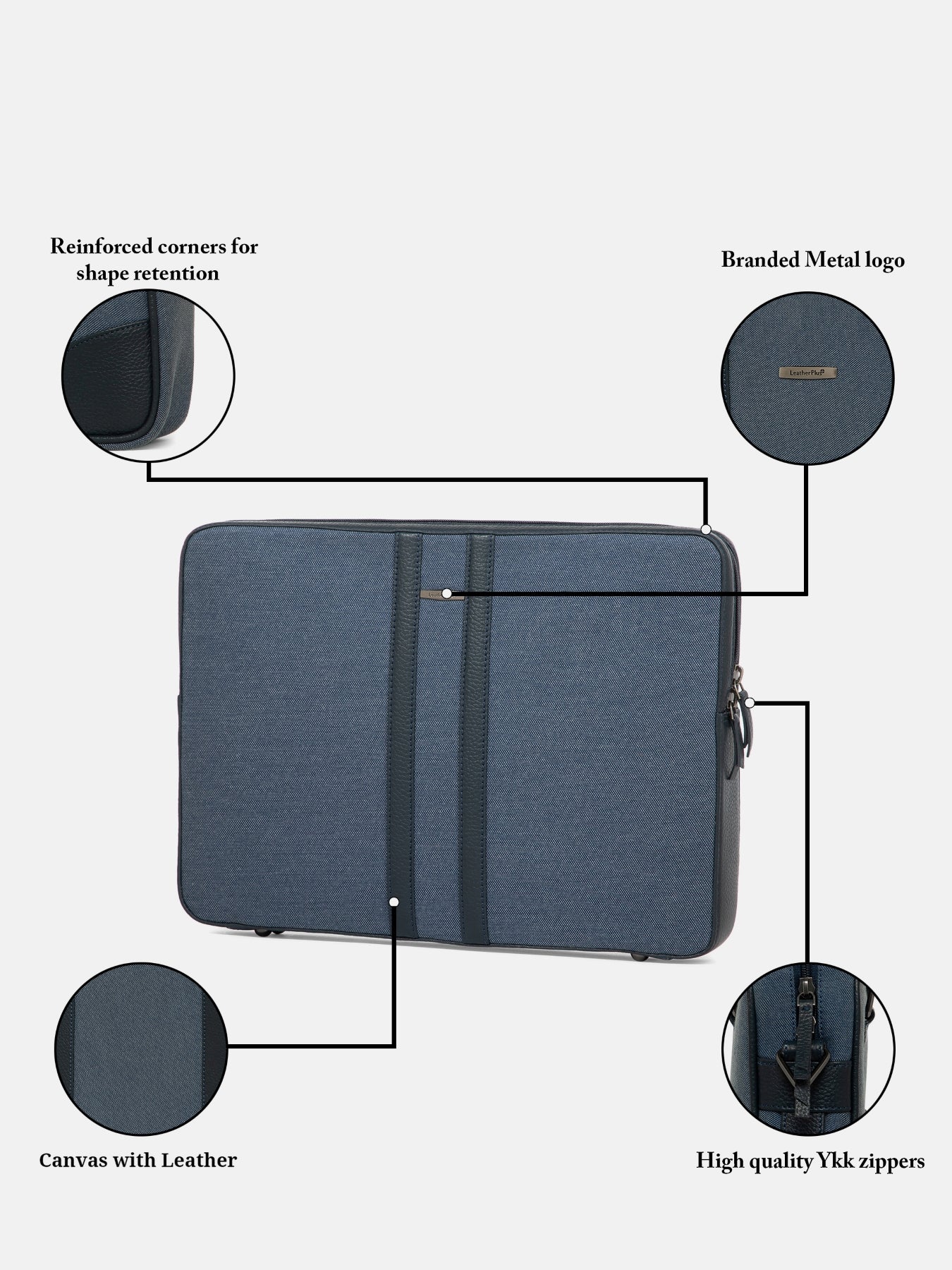 The Sentinel Weave Leather Laptop Sleeve SV16-5001