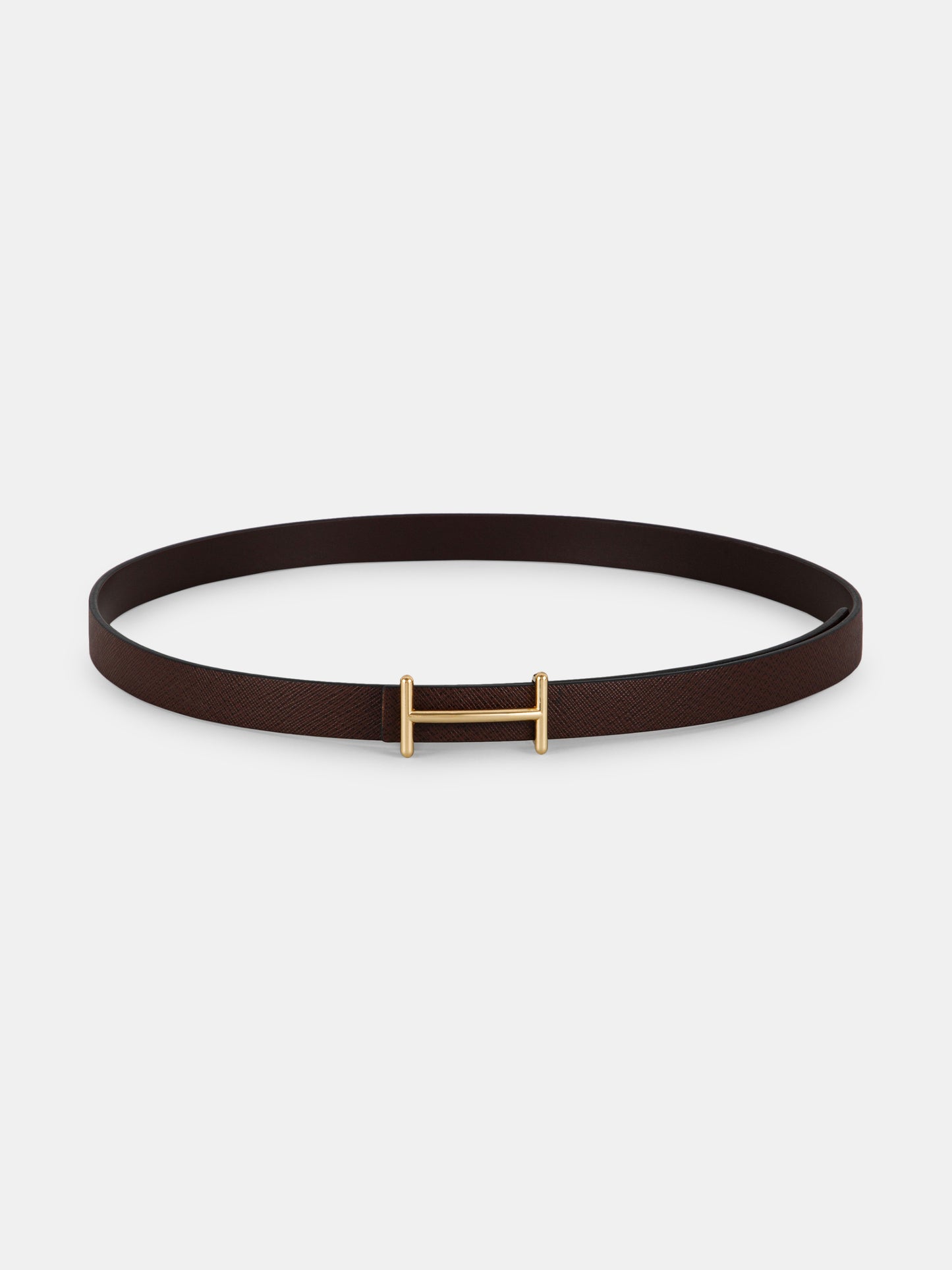 Saffiano Ladies Belt LBSB-2266 G Brown