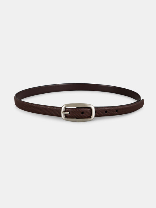 Center-Pin Buckle Ladies Belt LBSB-2215 BN Brown