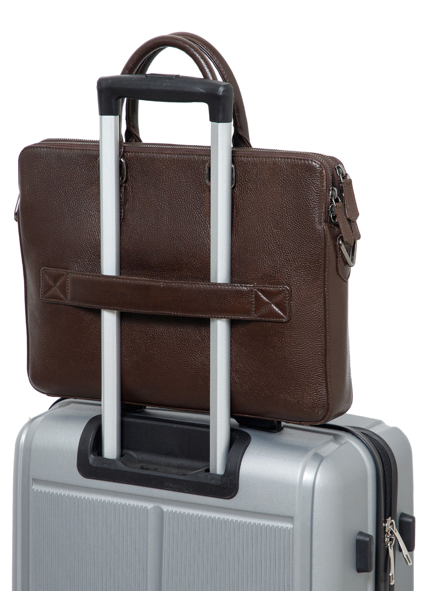 Natural Milled Leather Laptop Bag  LT16-3002