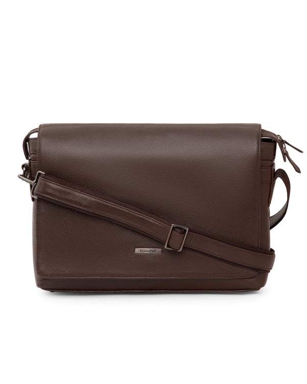 Flap Leather Laptop Bag  LT16-3001