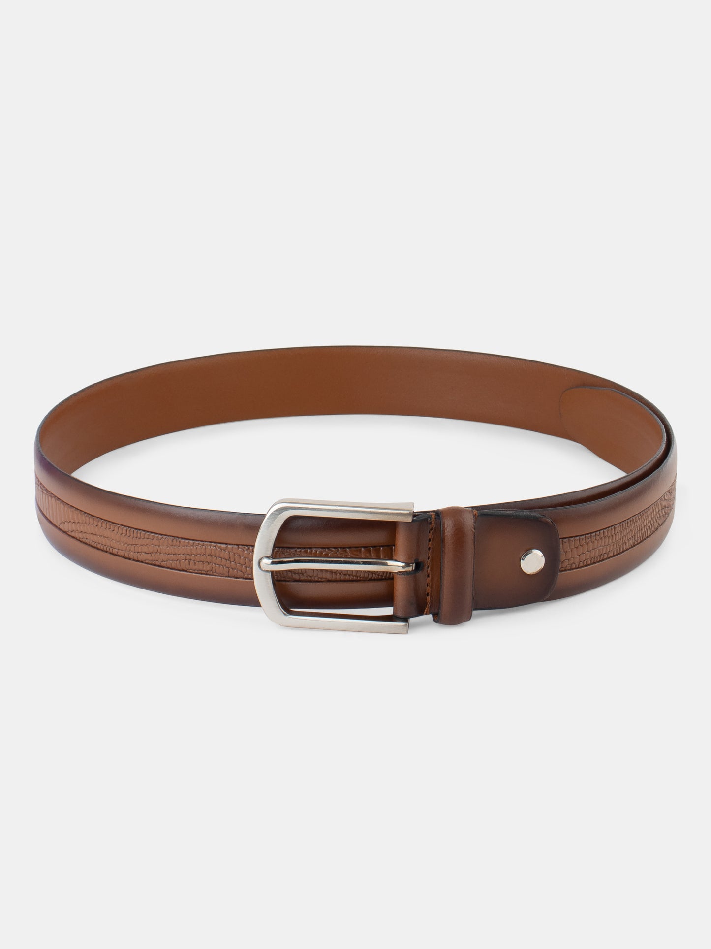 Smart Formal Men Belt BS-026 Tan
