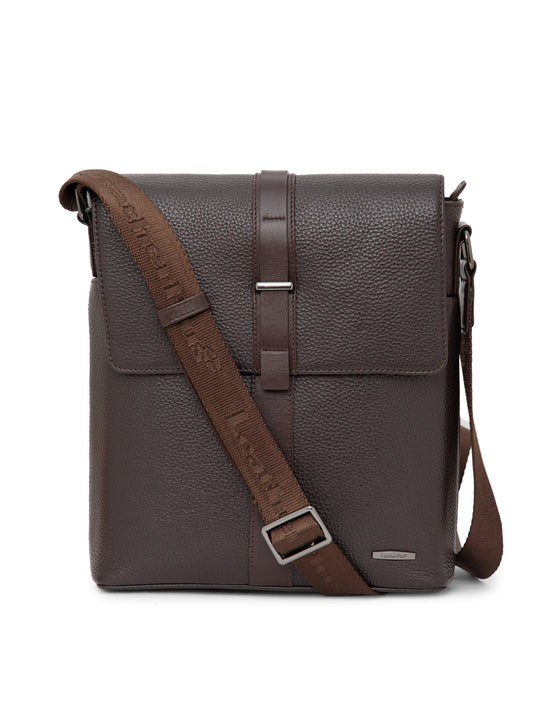 Textured Leather Men Sling Bag SGL-651