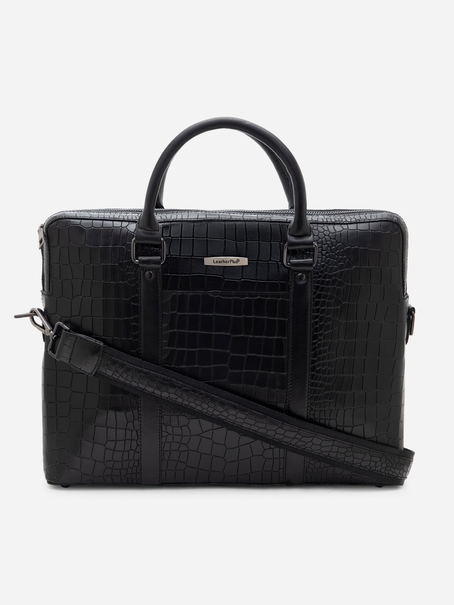 Croco Leather Laptop Bag  LT16-5001
