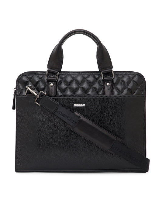 Quilted Leather Laptop Bag  LT16-3003