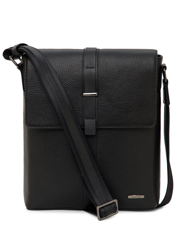 Textured Leather Men Sling Bag SGL-651