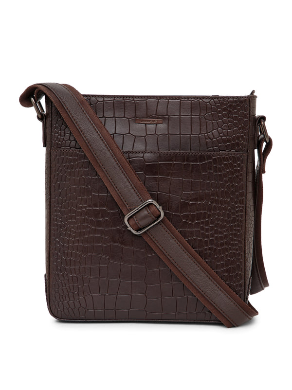Croco Leather Men Sling Bag SGM-801