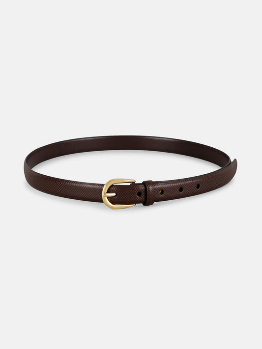 Elegant Reversible Ladies Belt LBRB-2077 G Brown
