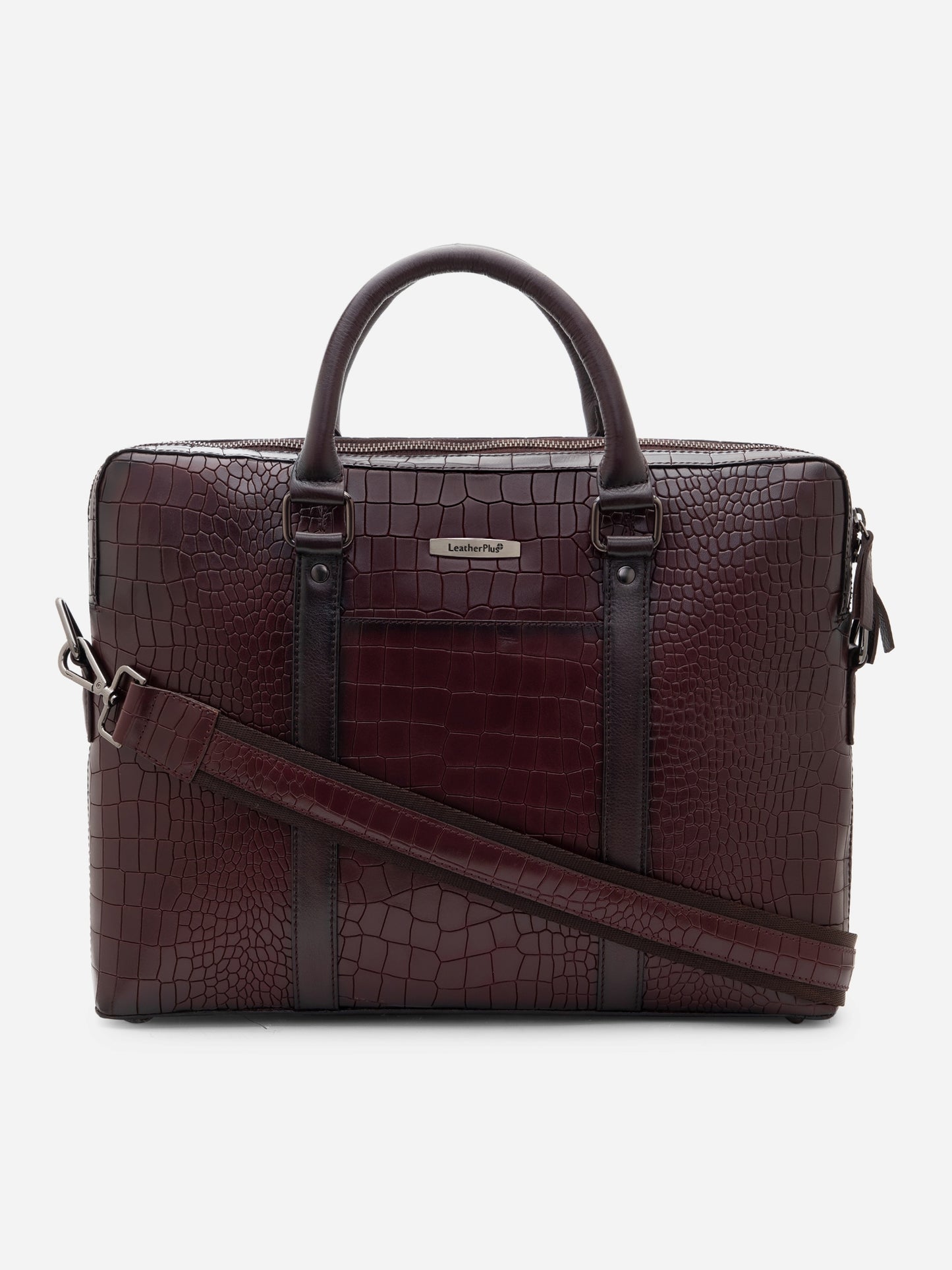 Croco Leather Laptop Bag  LT16-5001