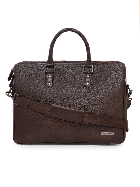 Natural Milled Leather Laptop Bag  LT16-3002