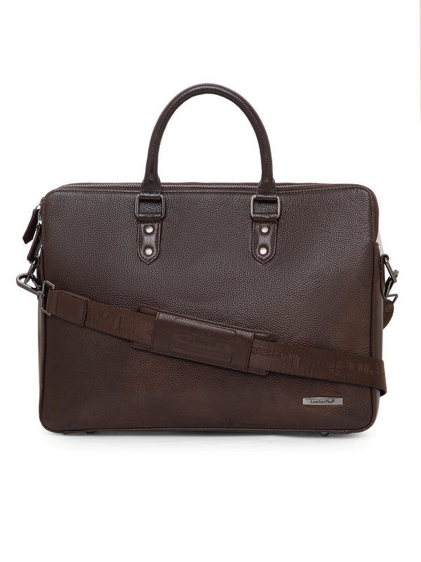 Natural Milled Leather Laptop Bag  LT16-3002