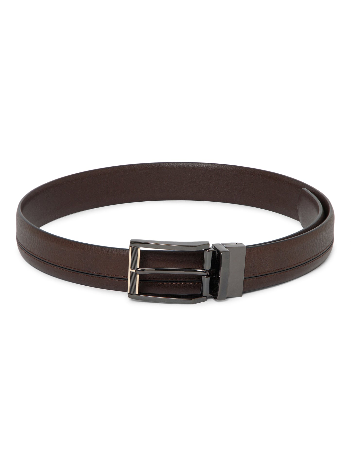 Men Reversible Belt RB-179 Brown