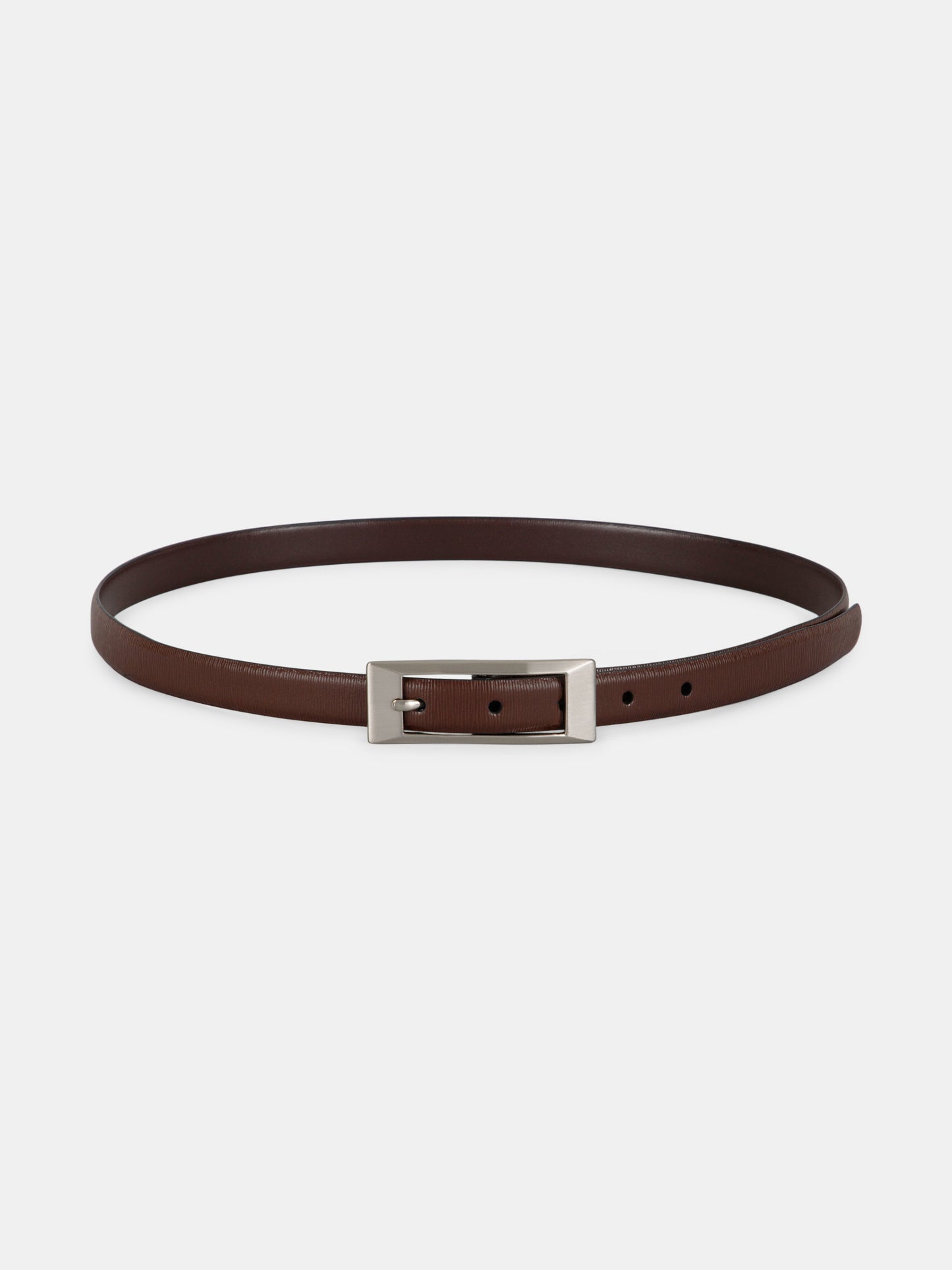 Striped Pattern Ladies Belt LBSB-2228 BN Brown