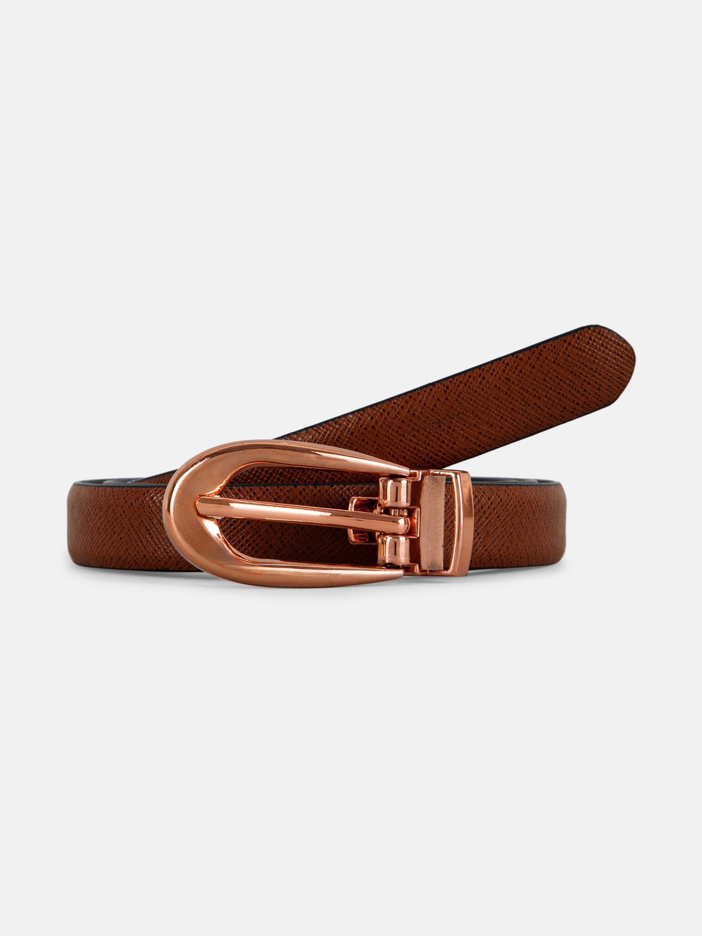 Elegant Reversible Ladies Belt LBRB-2248 C Tan