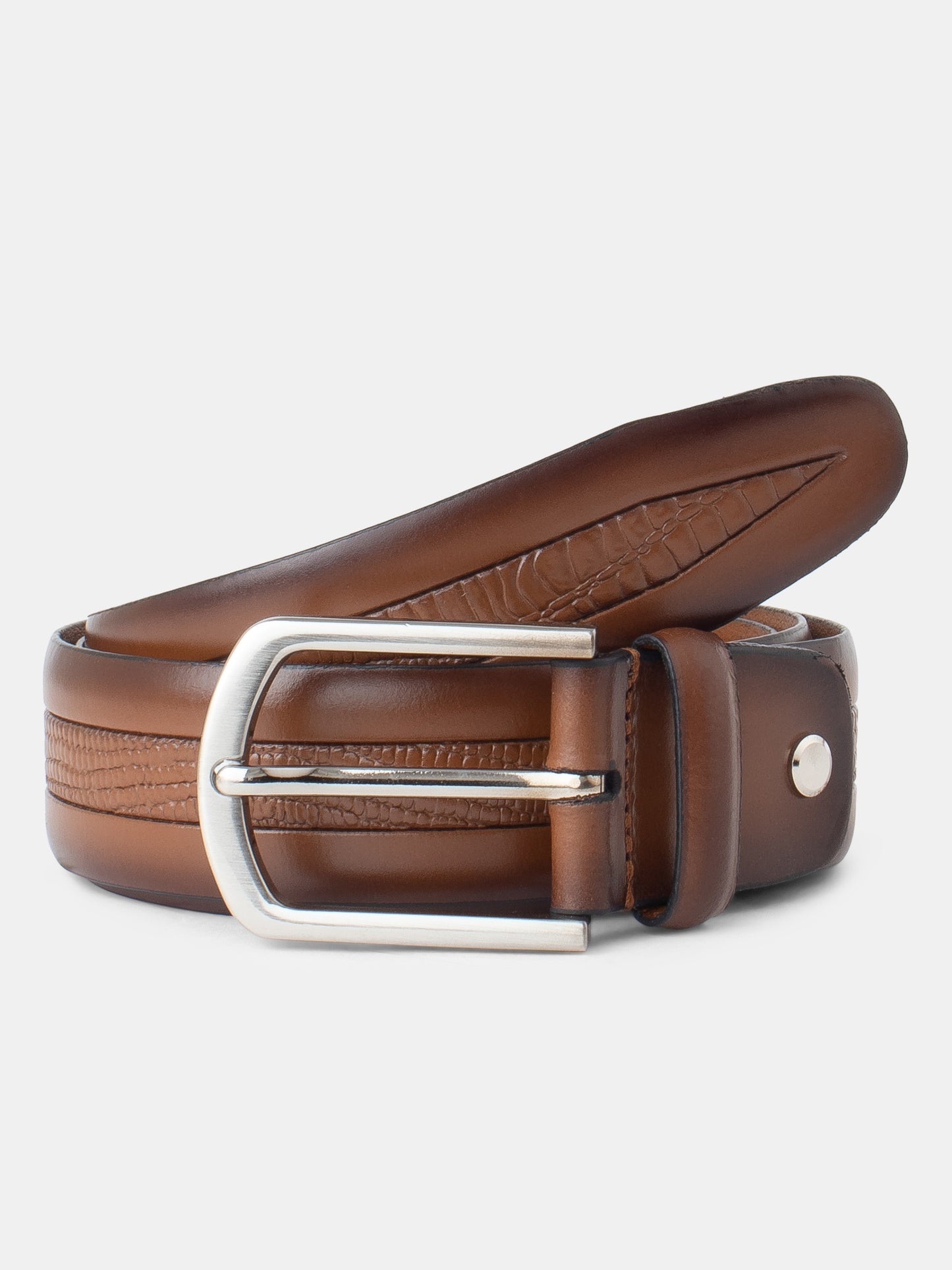 Smart Formal Men Belt BS-026 Tan