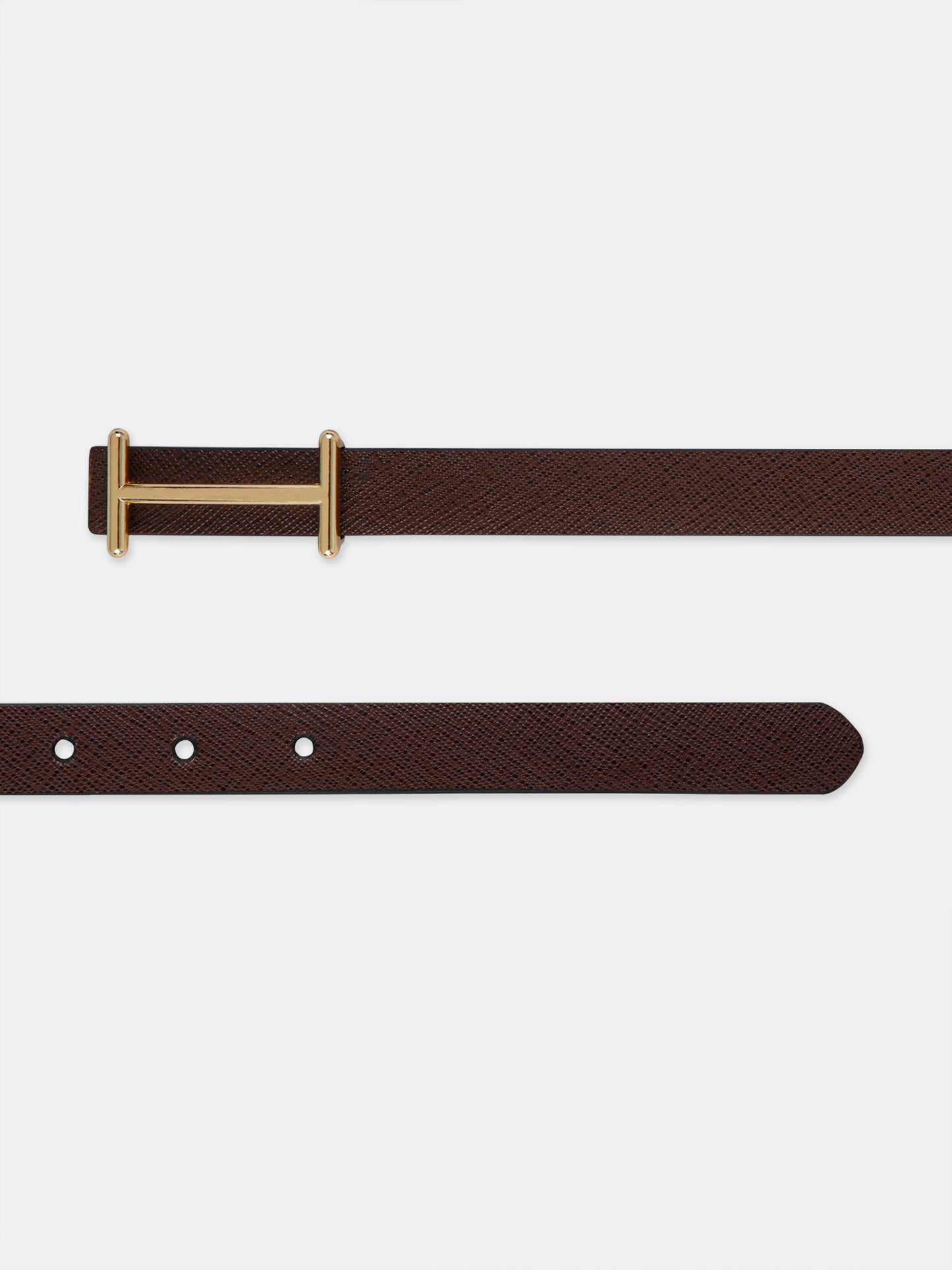 Saffiano Ladies Belt LBSB-2266 G Brown