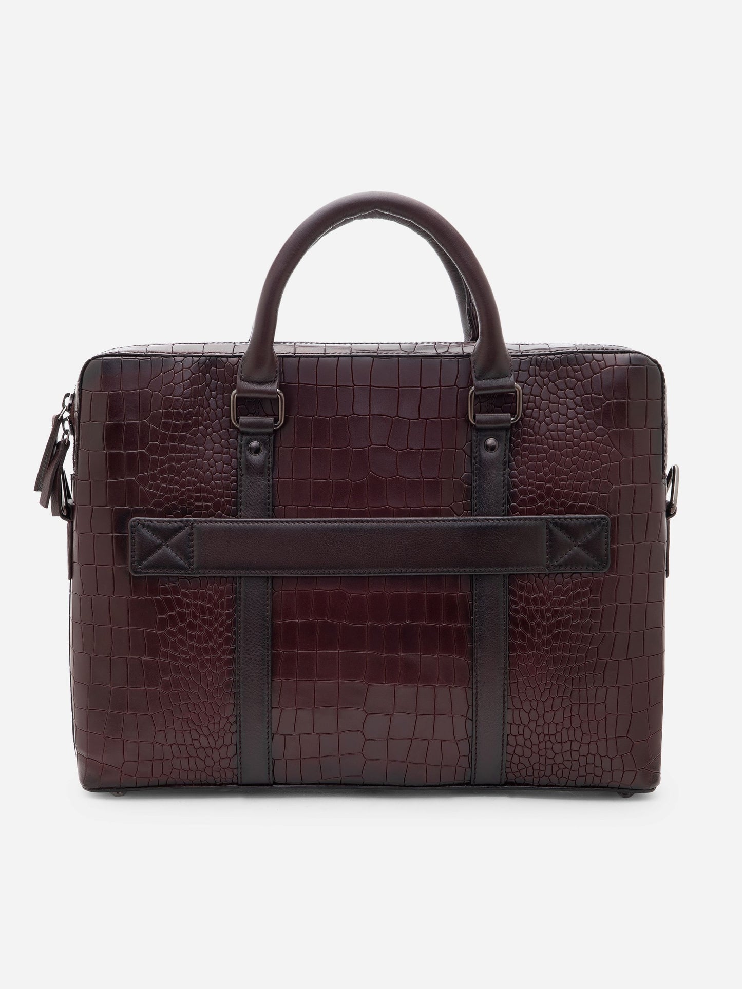 Croco Leather Laptop Bag  LT16-5001