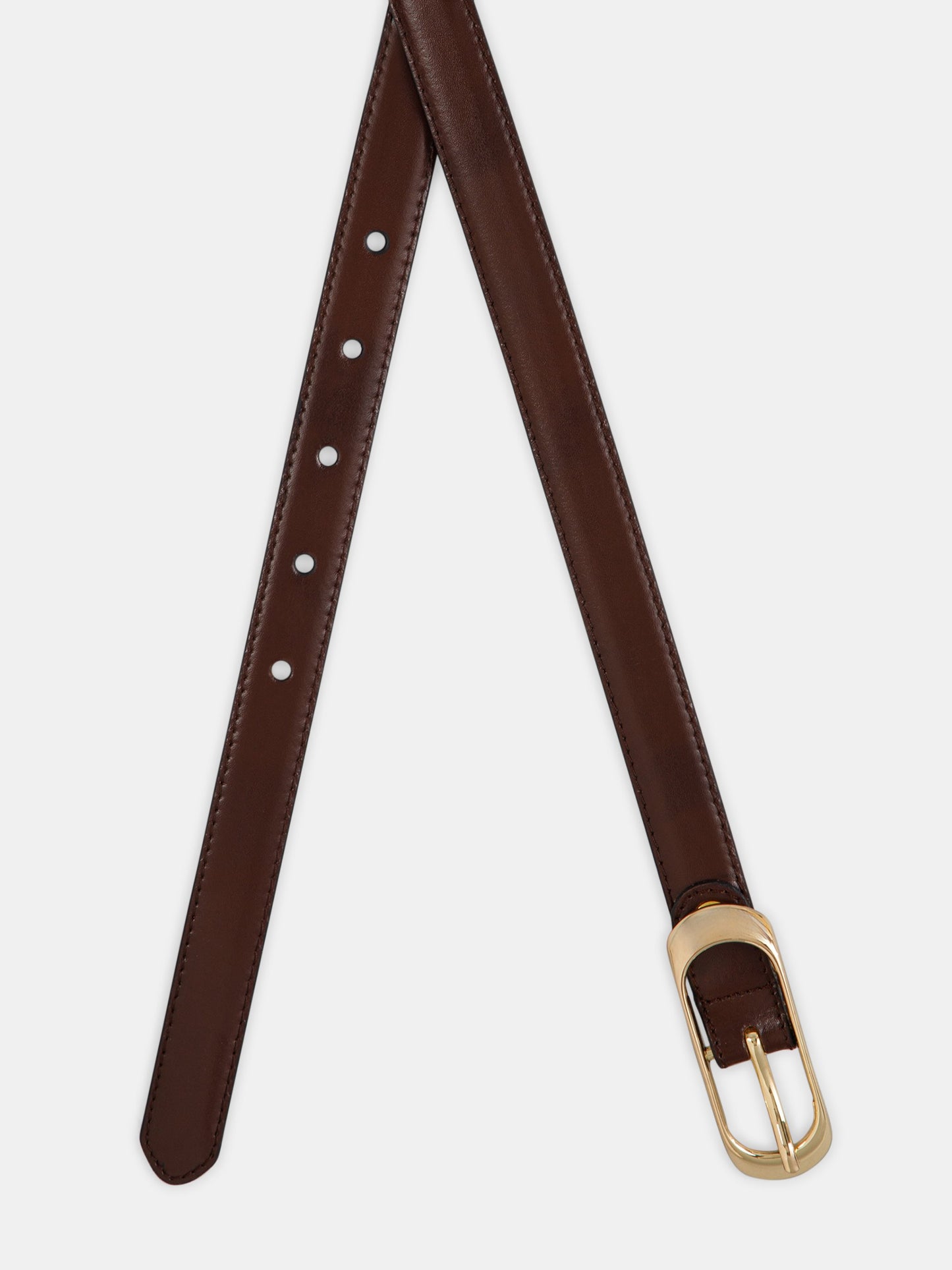 Center-Pin Buckle Ladies Belt LBSB-2213 G Brown