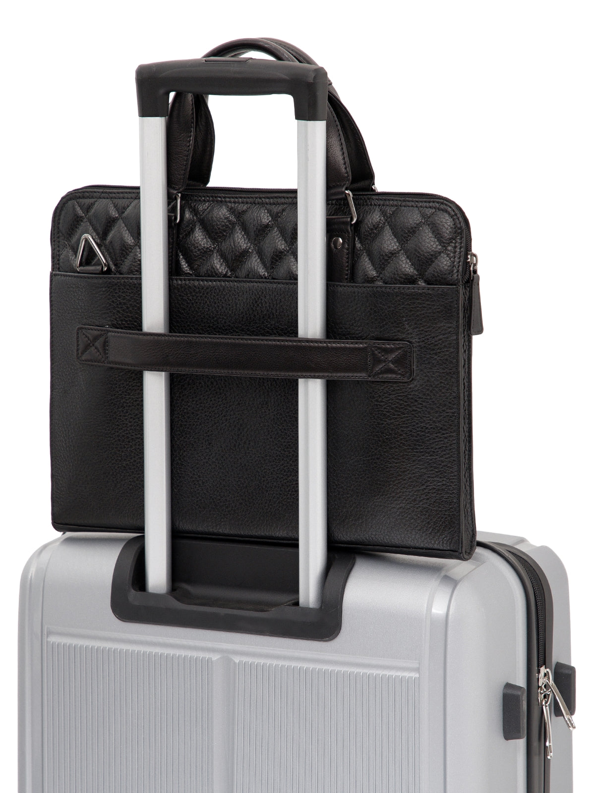 Quilted Leather Laptop Bag  LT16-3003