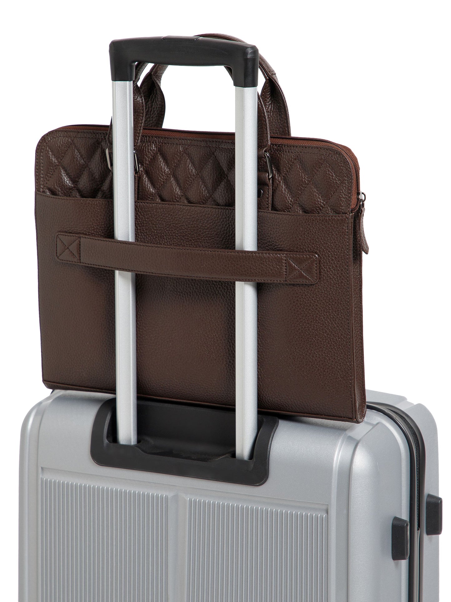 Quilted Leather Laptop Bag  LT16-3003