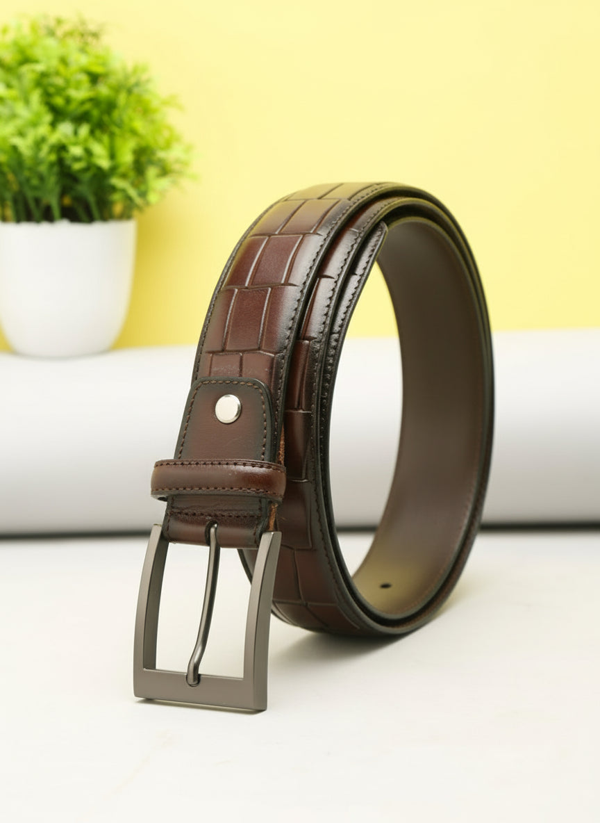 Crafted Men Belt CTFD-740 Brown
