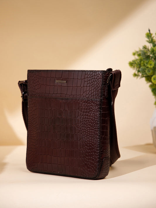 Croco Leather Men Sling Bag SGM-801