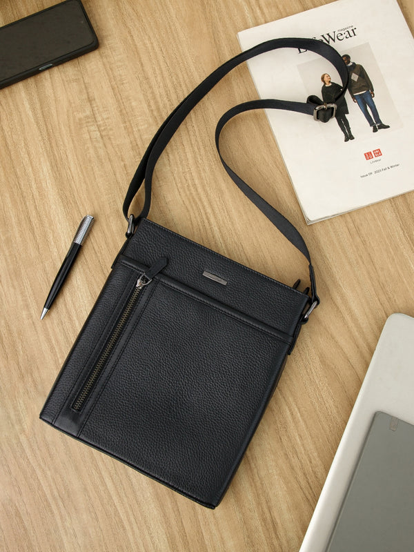 MIlled Leather Men Sling Bag SGM-601