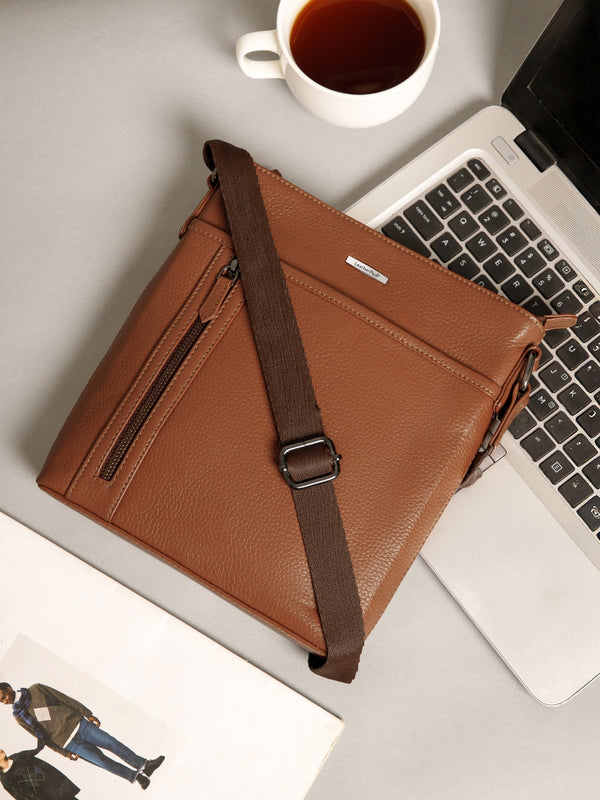 MIlled Leather Men Sling Bag SGM-601