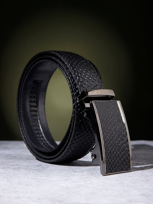 Men Autolock Belt XLAL-9714 Black