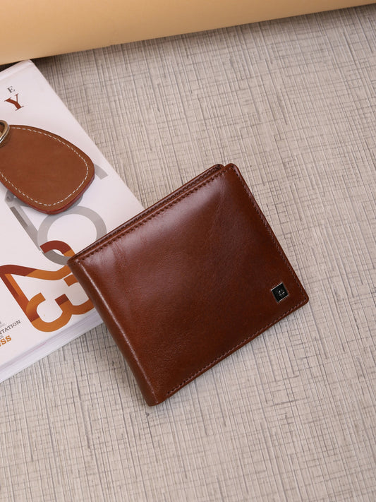 Ornate Men Wallet CR-7002 Brown