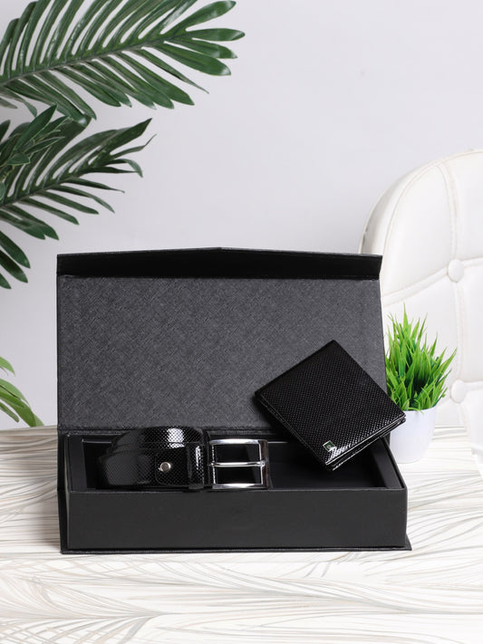 Gift Set Belt & Wallet GWCR-7001 Black