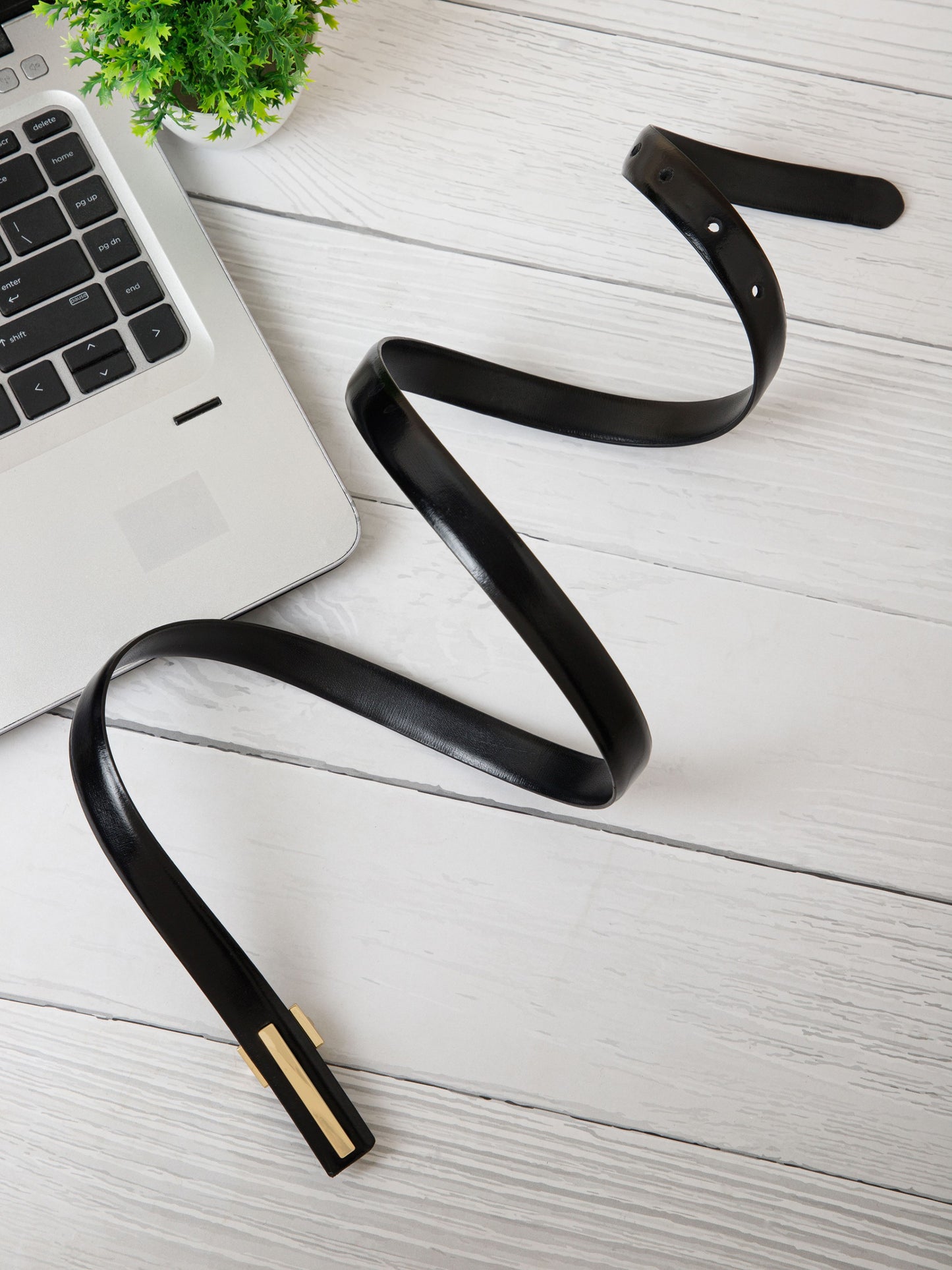 Slim Ladies Belt LBSB-1031 G Black