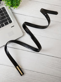 Slim Ladies Belt LBSB-1031 G Black