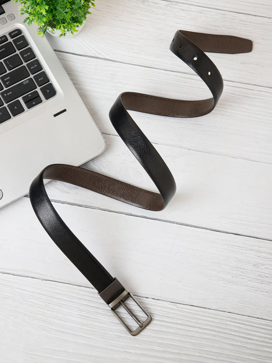 Elegant Reversible Ladies Belt LBRB-2738 G Black