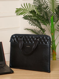Quilted Leather Laptop Bag  LT16-3003