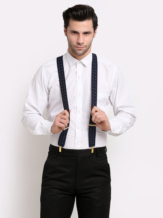 Navy Striped Suspender MB-191